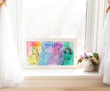 Foto 7 | Foto 7 | Póster Decorativo Plateado Con Diseño De Buffalo Disney Princess, 25 X 45 Cm - Venta Internacional.