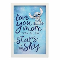 Decoración De Pared Disney Lilo Y Stitch Love You More Kids - Venta Internacional.