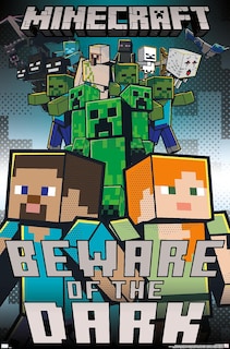 Foto 1 | Foto 1 | Póster Mural Trends International Minecraft Beware Of The Dark - Venta Internacional.