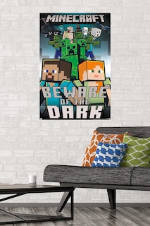 Foto 2 | Foto 2 | Póster Mural Trends International Minecraft Beware Of The Dark - Venta Internacional.