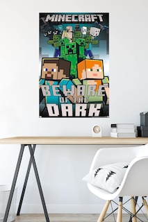 Foto 4 | Foto 4 | Póster Mural Trends International Minecraft Beware Of The Dark - Venta Internacional.