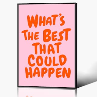 Foto 1 | Foto 1 | Póster Trendy Con La Frase «lo Mejor Que Podría Pasar», 40 X 60 Cm - Venta Internacional.