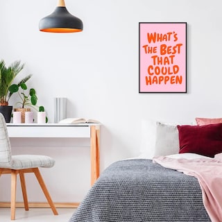 Foto 4 | Foto 4 | Póster Trendy Con La Frase «lo Mejor Que Podría Pasar», 40 X 60 Cm - Venta Internacional.
