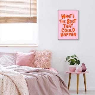 Foto 6 | Foto 6 | Póster Trendy Con La Frase «lo Mejor Que Podría Pasar», 40 X 60 Cm - Venta Internacional.