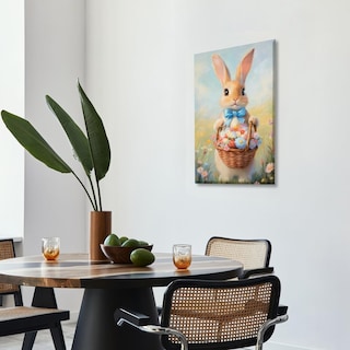 Foto 7 | Foto 7 | Póster Decorativo Vintage Con Forma De Conejo De Pascua, 40 X 60 Cm, Sin Marco - Venta Internacional.