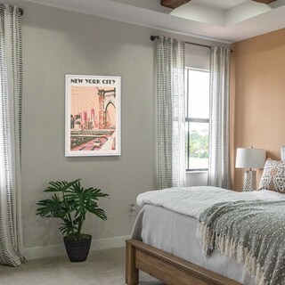 Foto 3 | Foto 3 | Póster En Lienzo Vintage Con Paisaje De La Ciudad De Nueva York, 40 X 60 Cm - Venta Internacional.