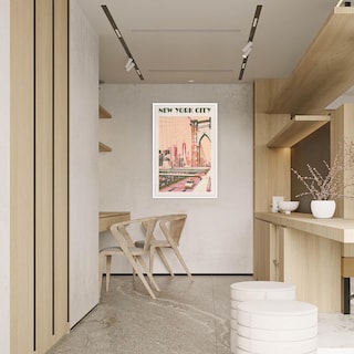 Foto 7 | Foto 7 | Póster En Lienzo Vintage Con Paisaje De La Ciudad De Nueva York, 40 X 60 Cm - Venta Internacional.