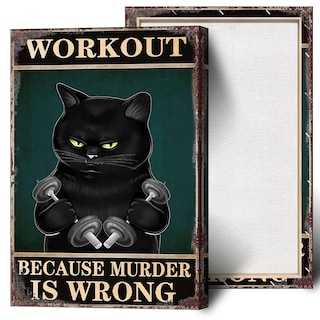 Foto 1 | Foto 1 | Mancuerna De Lona Divertida Para Entrenamiento De Gatos, Gimnasio, Gatos, 40 X 60 Cm, Color Negro - Venta Internacional.