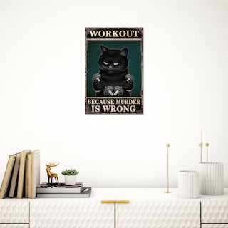 Foto 3 | Foto 3 | Mancuerna De Lona Divertida Para Entrenamiento De Gatos, Gimnasio, Gatos, 40 X 60 Cm, Color Negro - Venta Internacional.