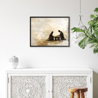 Foto 3 | Foto 3 | Póster Vintage Con Escena De La Natividad De Jesús, 30 X 40 Cm, Enmarcado En Negro - Venta Internacional.
