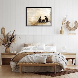 Foto 6 | Foto 6 | Póster Vintage Con Escena De La Natividad De Jesús, 30 X 40 Cm, Enmarcado En Negro - Venta Internacional.