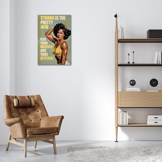 Foto 6 | Foto 6 | Pósteres De Lona Modernos Para Mujer Culturista Retro, Gimnasio, 40 X 60 Cm - Venta Internacional.
