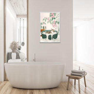 Foto 3 | Foto 3 | Pósteres En Lienzo Japoneses Para Bañera, Baño, Gato, Pared, 40 X 60 Cm - Venta Internacional.