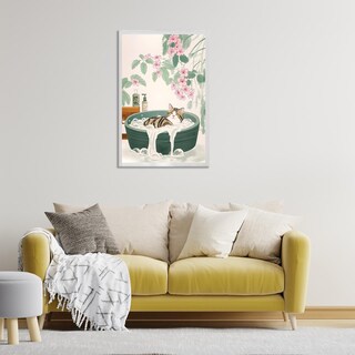 Foto 6 | Foto 6 | Pósteres En Lienzo Japoneses Para Bañera, Baño, Gato, Pared, 40 X 60 Cm - Venta Internacional.