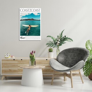 Foto 4 | Foto 4 | Lienzo Para Pared, Pósters Vintage De Surf Costero, 40 X 60 Cm, Enmarcados - Venta Internacional.