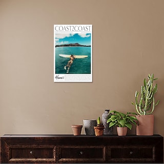 Foto 5 | Foto 5 | Lienzo Para Pared, Pósters Vintage De Surf Costero, 40 X 60 Cm, Enmarcados - Venta Internacional.