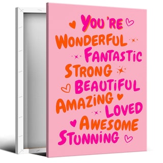 Foto 1 | Foto 1 | Lienzo Decorativo Para Pared Trendy You Are Amazing, 40 X 60 Cm - Venta Internacional.