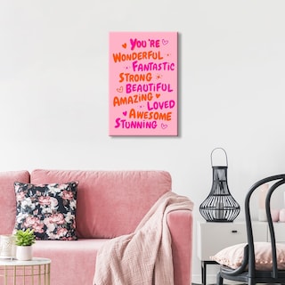 Foto 2 | Foto 2 | Lienzo Decorativo Para Pared Trendy You Are Amazing, 40 X 60 Cm - Venta Internacional.