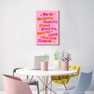 Foto 3 | Foto 3 | Lienzo Decorativo Para Pared Trendy You Are Amazing, 40 X 60 Cm - Venta Internacional.