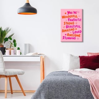 Foto 5 | Foto 5 | Lienzo Decorativo Para Pared Trendy You Are Amazing, 40 X 60 Cm - Venta Internacional.