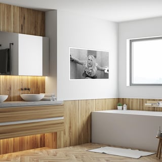 Foto 5 | Foto 5 | Póster De Baño Con Divertida Película Vintage De Chicas Blancas, 40 X 60 Cm - Venta Internacional.