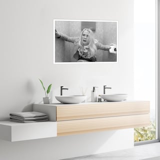 Foto 7 | Foto 7 | Póster De Baño Con Divertida Película Vintage De Chicas Blancas, 40 X 60 Cm - Venta Internacional.