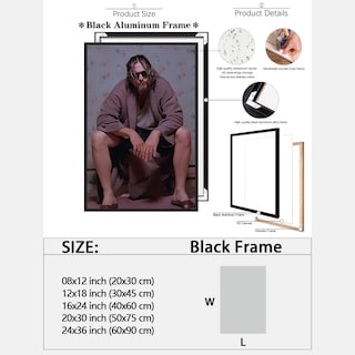 Foto 2 | Foto 2 | Póster Divertido De La Película De Baño The Big Lebowski, Vintage, 30 X 40 Cm - Venta Internacional.