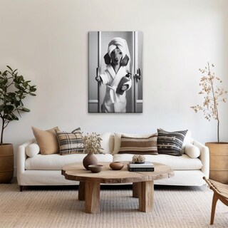 Foto 2 | Foto 2 | Póster Sobre Lienzo Para Pared, Divertido Perro Salchicha, Baño, 20 X 30 Cm - Venta Internacional.