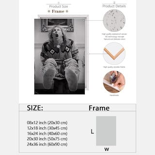 Foto 2 | Foto 2 | Póster Divertido De Película De Damas De Honor En Blanco Y Negro Para Baño, 20 X 30 Cm - Venta Internacional.