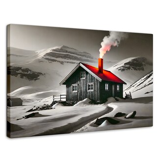 Foto 1 | Foto 1 | Cuadro Blanco Y Negro Canvas Techo En Fuego 90x60