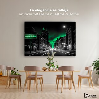 Foto 2 | Foto 2 | Cuadro Blanco Y Negro Canvas Reflejo Movimiento 90x60