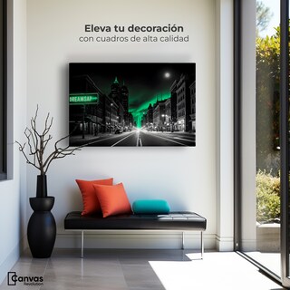 Foto 3 | Foto 3 | Cuadro Blanco Y Negro Canvas Reflejo Movimiento 90x60