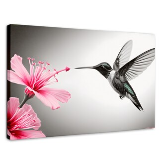 Foto 1 | Foto 1 | Cuadro Blanco Y Negro Canvas Amanecer Rosado 90x60