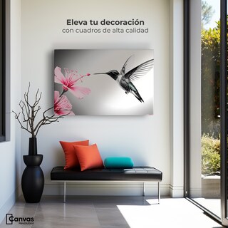Foto 3 | Foto 3 | Cuadro Blanco Y Negro Canvas Amanecer Rosado 90x60