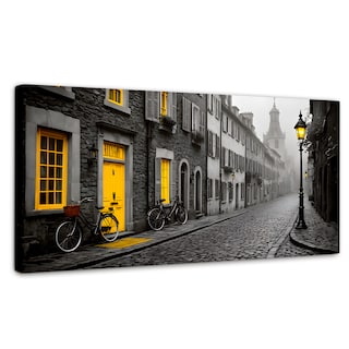 Foto 1 | Foto 1 | Cuadro Blanco Y Negro Canvas Luz En La Ventana 120x60