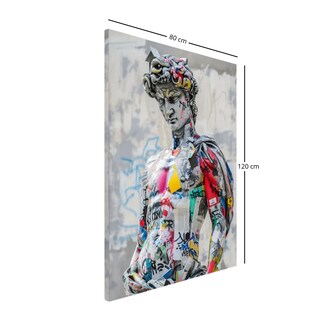 Foto 2 | Foto 2 | Ilios Innova | Cuadro Decorativo Fotografía David Grafiti, Impreso En Tela 80x120cm, Impresión Digital De Alta Calidad