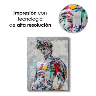 Foto 6 | Foto 6 | Ilios Innova | Cuadro Decorativo Fotografía David Grafiti, Impreso En Tela 80x120cm, Impresión Digital De Alta Calidad