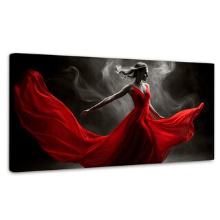 Foto 1 | Foto 1 | Cuadro Blanco Y Negro Canvas Bailarina Ardiente 120x60