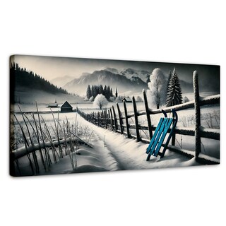 Foto 1 | Foto 1 | Cuadro Blanco Y Negro Canvas Luz De Madera 120x60