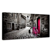 Cuadro Blanco Y Negro Canvas Puerta Del Recuerdo 120x60
