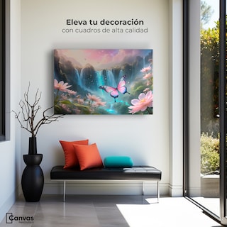 Foto 3 | Foto 3 | Cuadro Mariposas Canvas Cascada De Alas 90x60
