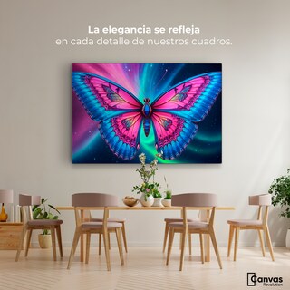 Foto 2 | Foto 2 | Cuadro Mariposas Canvas Nebulosa Radiante 90x60