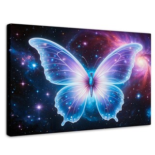 Foto 1 | Foto 1 | Cuadro Mariposas Canvas Danza En El Cosmos 90x60
