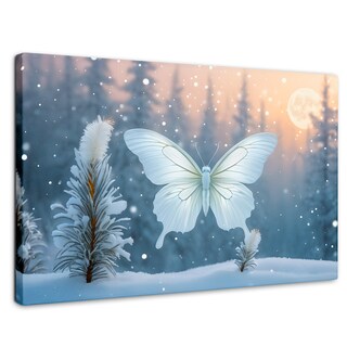 Foto 1 | Foto 1 | Cuadro Mariposas Canvas Mariposa Invernal 90x60