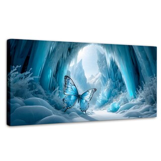 Foto 1 | Foto 1 | Cuadro Mariposas Canvas Mariposa Glacial 120x60