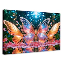 Cuadro Mariposas Canvas Alas De Esplendor 90x60