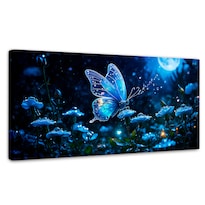Cuadro Mariposas Canvas Mariposa Y Rocío 120x60