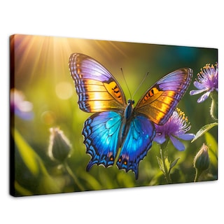 Foto 1 | Foto 1 | Cuadro Mariposas Canvas Alas En El Sol 90x60