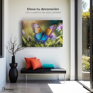 Foto 3 | Foto 3 | Cuadro Mariposas Canvas Alas En El Sol 90x60