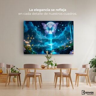 Foto 2 | Foto 2 | Cuadro Mariposas Canvas Alas En La Noche 90x60